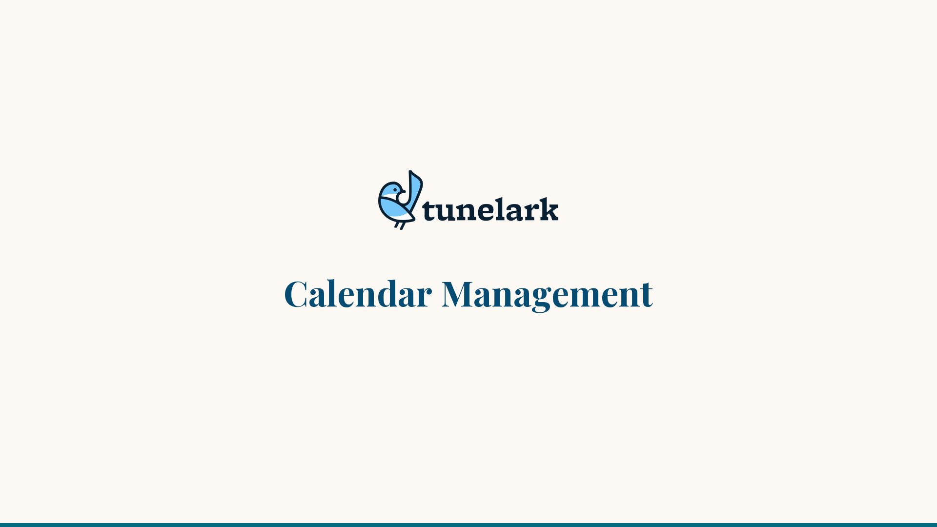 Tunelark Calendar Management